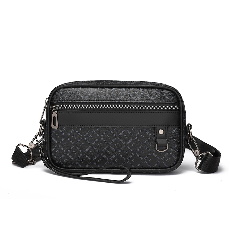 新款休閒男時尚大容量男士手拿包橫款小方包手拎包