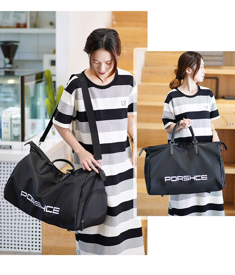 大容量短途行李袋轻便防水出差旅游包健身单肩斜挎