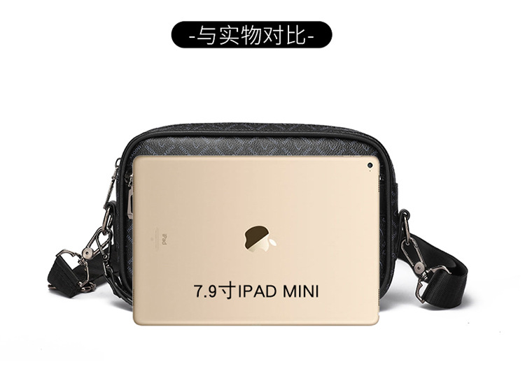 新款休閒男時尚大容量男士手拿包橫款小方包手拎包